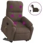 Sillón masaje eléctrico reclinable elevable tela marrón de , Sillones - Ref: Foro24-3204949, Precio: 366,78 €, Descuento: %