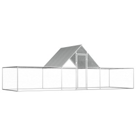 Galvanized steel chicken coop 6x2x2 m by vidaXL, Cages and habitats for small animals - Ref: Foro24-144562, Price: 210,26 €, ...