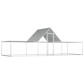 Hühnerstall aus verzinktem Stahl 6x2x2 m von vidaXL, Käfige und Lebensräume für Kleintiere - Ref: Foro24-144562, Preis: 208,6...