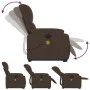 Sillón masaje eléctrico reclinable elevable tela marrón de , Sillones - Ref: Foro24-3204949, Precio: 366,78 €, Descuento: %