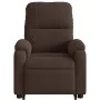 Sillón masaje eléctrico reclinable elevable tela marrón de , Sillones - Ref: Foro24-3204949, Precio: 366,78 €, Descuento: %