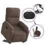 Sillón masaje eléctrico reclinable elevable tela marrón de , Sillones - Ref: Foro24-3204949, Precio: 366,78 €, Descuento: %