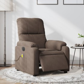 Electric Massage Recliner Brown Microfiber Fabric by , Armchairs - Ref: Foro24-3204921, Price: 280,50 €, Discount: %