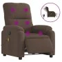 Sillón reclinable de masaje eléctrico tela de microfibra marrón de , Sillones - Ref: Foro24-3204921, Precio: 285,79 €, Descue...