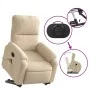 Liftable Massage Recliner Cream Microfiber Fabric by , Armchairs - Ref: Foro24-3204940, Price: 334,18 €, Discount: %