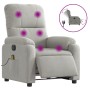 Sillón reclinable masaje eléctrico tela microfibra gris claro de , Sillones - Ref: Foro24-3204923, Precio: 291,92 €, Descuent...