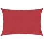 Toldo de vela rojo HDPE 160 g/m² 3x4,5 m