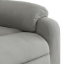 Sillón reclinable masaje eléctrico tela microfibra gris claro de , Sillones - Ref: Foro24-3204923, Precio: 291,92 €, Descuent...