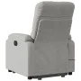 Liftable massage recliner light gray microfiber fabric by , Armchairs - Ref: Foro24-3204937, Price: 315,57 €, Discount: %