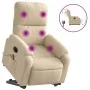 Anhebbarer elektrischer Massagesessel mit cremefarbenem Stoff von , Sessel - Ref: Foro24-3204954, Preis: 382,11 €, Rabatt: %
