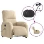 Anhebbarer elektrischer Massagesessel mit cremefarbenem Stoff von , Sessel - Ref: Foro24-3204954, Preis: 382,11 €, Rabatt: %