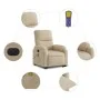 Anhebbarer elektrischer Massagesessel mit cremefarbenem Stoff von , Sessel - Ref: Foro24-3204954, Preis: 382,11 €, Rabatt: %