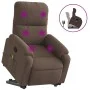 Liftable Massage Recliner Brown Microfiber Fabric by , Armchairs - Ref: Foro24-3204935, Price: 326,06 €, Discount: %