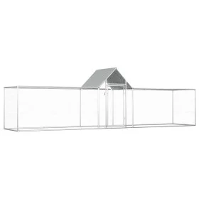 Hühnerstall aus verzinktem Stahl 5x1x1,5 m von vidaXL, Käfige und Lebensräume für Kleintiere - Ref: Foro24-144560, Preis: 162...