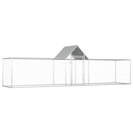 Hühnerstall aus verzinktem Stahl 5x1x1,5 m von vidaXL, Käfige und Lebensräume für Kleintiere - Ref: Foro24-144560, Preis: 212...