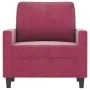 Roter Samtsessel 60 cm von , Sofas - Ref: Foro24-359183, Preis: 138,06 €, Rabatt: %