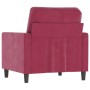 Roter Samtsessel 60 cm von , Sofas - Ref: Foro24-359183, Preis: 140,15 €, Rabatt: %