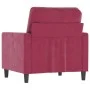 Roter Samtsessel 60 cm von , Sofas - Ref: Foro24-359183, Preis: 138,06 €, Rabatt: %