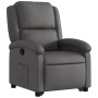 Sillón reclinable elevable cuero auténtico gris de , Sillones - Ref: Foro24-3204265, Precio: 371,19 €, Descuento: %