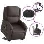 Dunkelbrauner, anhebbarer Massagesessel aus echtem Leder von , Sessel - Ref: Foro24-3204267, Preis: 429,39 €, Rabatt: %