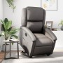 Grauer elektrisch anhebbarer Lehnstuhl aus echtem Leder von , Sessel - Ref: Foro24-3204273, Preis: 411,90 €, Rabatt: %