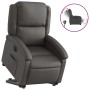 Grauer elektrisch anhebbarer Lehnstuhl aus echtem Leder von , Sessel - Ref: Foro24-3204273, Preis: 411,90 €, Rabatt: %