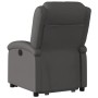 Grauer elektrisch anhebbarer Lehnstuhl aus echtem Leder von , Sessel - Ref: Foro24-3204273, Preis: 411,90 €, Rabatt: %