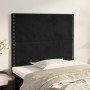 Cabeceros 2 unidades de terciopelo negro 90x5x78/88 cm en Cabeceros y pies de cama | Comprar online en Foro24