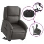 Grauer elektrisch anhebbarer Lehnstuhl aus echtem Leder von , Sessel - Ref: Foro24-3204273, Preis: 411,90 €, Rabatt: %