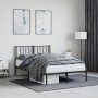 Estructura de cama con cabecero metal negro 120x200 cm de , Camas y somieres - Ref: Foro24-374435, Precio: 96,11 €, Descuento: %