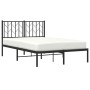 Estructura de cama con cabecero metal negro 120x200 cm de , Camas y somieres - Ref: Foro24-374435, Precio: 96,11 €, Descuento: %