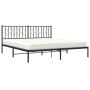 Estructura de cama con cabecero metal negro 183x213 cm de , Camas y somieres - Ref: Foro24-374442, Precio: 103,43 €, Descuent...