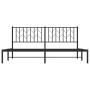 Estructura de cama con cabecero metal negro 183x213 cm de , Camas y somieres - Ref: Foro24-374442, Precio: 103,43 €, Descuent...