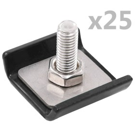 Conector de enrejado 25 sets gris antracita