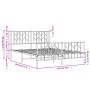 Estructura de cama cabecero y pie de cama metal negro 135x190cm de , Camas y somieres - Ref: Foro24-374454, Precio: 98,12 €, ...