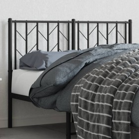 Cabecero de metal negro 120 cm de , Cabeceros y pies de cama - Ref: Foro24-374468, Precio: 30,61 €, Descuento: %