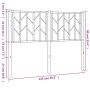 Kopfteil aus schwarzem Metall, 120 cm von , Kopf- und Fußteile - Ref: Foro24-374468, Preis: 30,61 €, Rabatt: %