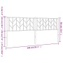 Kopfteil aus schwarzem Metall, 200 cm von , Kopf- und Fußteile - Ref: Foro24-374475, Preis: 39,54 €, Rabatt: %