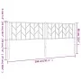 Kopfteil aus schwarzem Metall, 200 cm von , Kopf- und Fußteile - Ref: Foro24-374475, Preis: 38,91 €, Rabatt: %