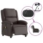 Dunkelbrauner elektrischer Massagesessel aus echtem Leder von , Sessel - Ref: Foro24-3204259, Preis: 391,85 €, Rabatt: %