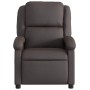 Dunkelbrauner elektrischer Massagesessel aus echtem Leder von , Sessel - Ref: Foro24-3204259, Preis: 391,85 €, Rabatt: %