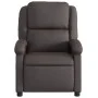 Sillón de masaje eléctrico cuero auténtico marrón oscuro de , Sillones - Ref: Foro24-3204259, Precio: 391,74 €, Descuento: %