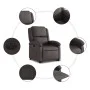 Elektrischer Liegefuß aus echtem Leder in Dunkelbraun von , Sessel - Ref: Foro24-3204271, Preis: 456,19 €, Rabatt: %