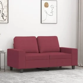 Red fabric 2-seater sofa 120 cm by , Sofas - Ref: Foro24-359389, Price: 226,68 €, Discount: %
