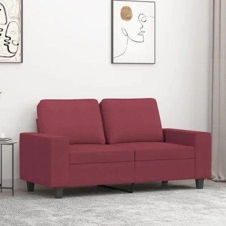 Red fabric 2-seater sofa 120 cm by , Sofas - Ref: Foro24-359389, Price: 226,68 €, Discount: %
