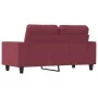 Red fabric 2-seater sofa 120 cm by , Sofas - Ref: Foro24-359389, Price: 226,68 €, Discount: %