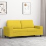 2 seater sofa in light yellow fabric 140 cm by , Sofas - Ref: Foro24-359396, Price: 238,09 €, Discount: %