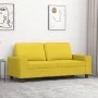 2 seater sofa in light yellow fabric 140 cm by , Sofas - Ref: Foro24-359396, Price: 234,76 €, Discount: %