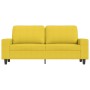 2 seater sofa in light yellow fabric 140 cm by , Sofas - Ref: Foro24-359396, Price: 238,09 €, Discount: %