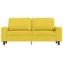 2 seater sofa in light yellow fabric 140 cm by , Sofas - Ref: Foro24-359396, Price: 234,76 €, Discount: %